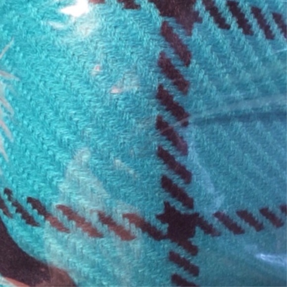 Turquoise And Navy Wrap Shawl - Picture 16 of 16